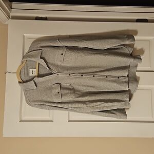 Gray Aerie Waffle Shacket